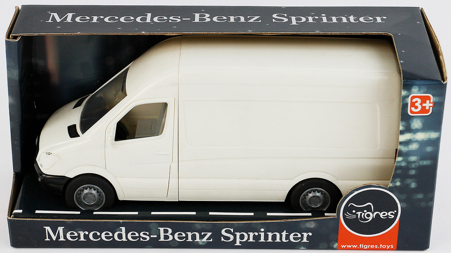 Автомобиль "Mercedes-Benz Sprinter" грузовой (белый), Tigres 39651 28*11*13