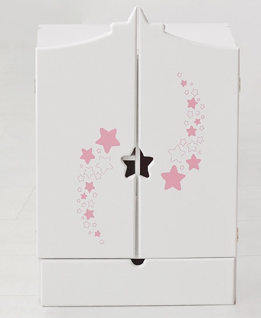 Шкаф с дизайнерским звёздным принтом (коллекция "Diamond star" белый) (4шт) 73219