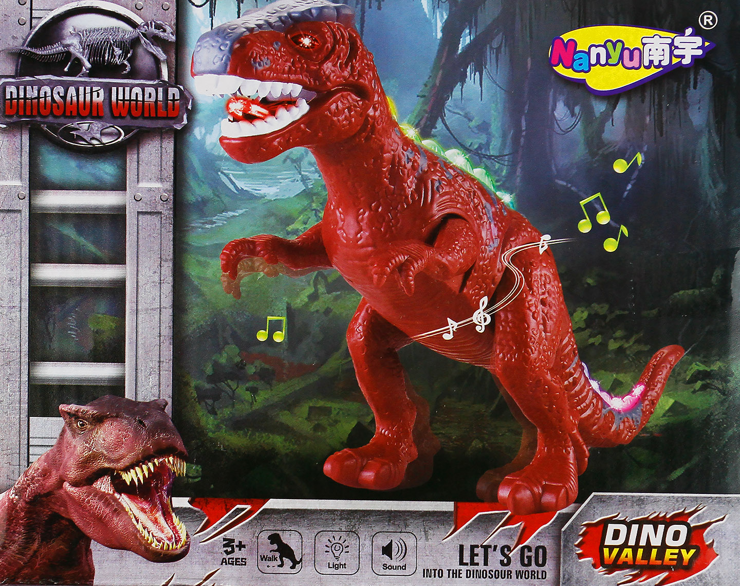 Игрушка "Динозавр", свет/звук, подвижные части,  на бат. 200482059, 18*10*15