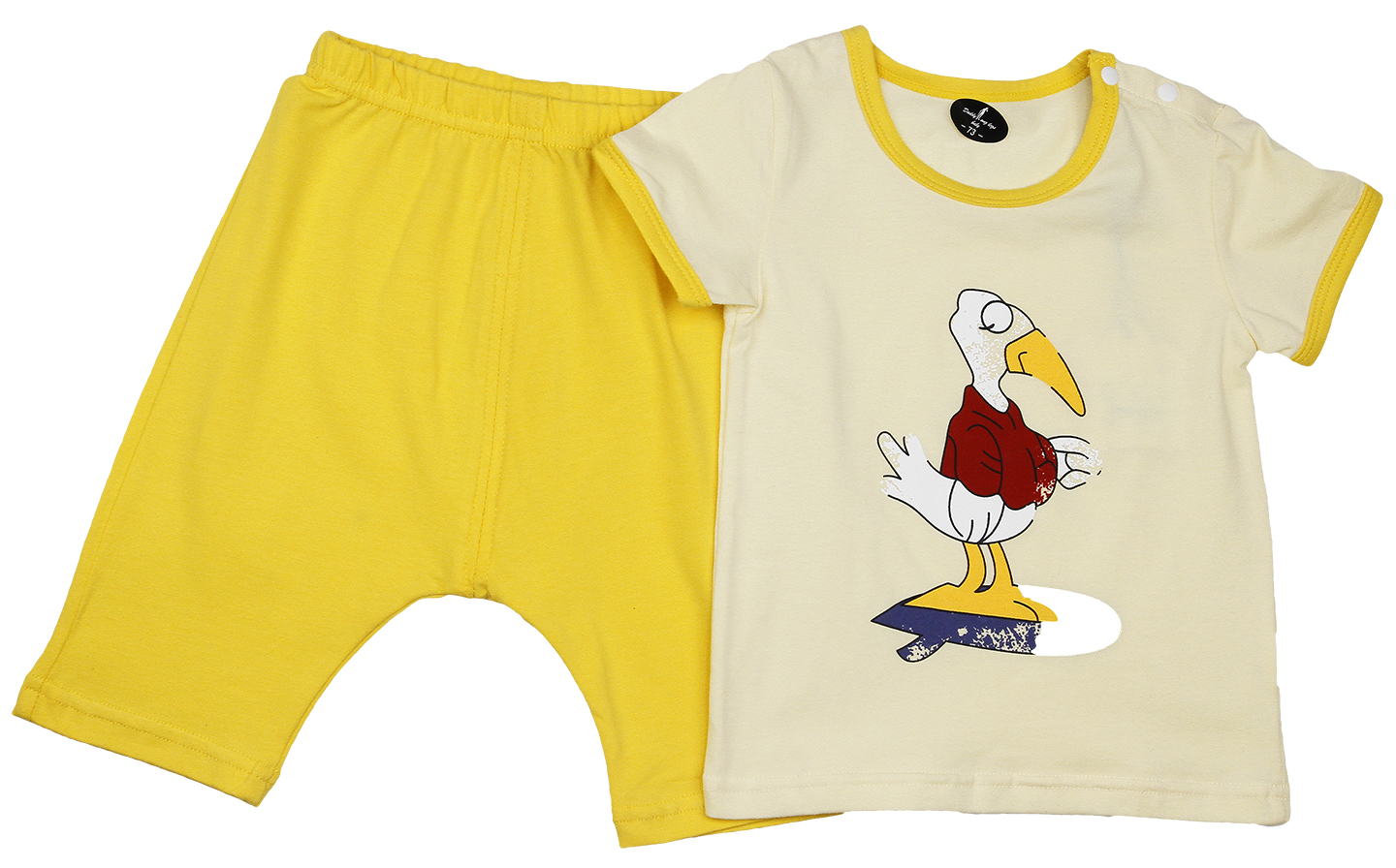 XCTT101 Комплект трикотажный футболка+штаны (Р-р:73;Цв.:Желтый;Возраст: ;Рост: )