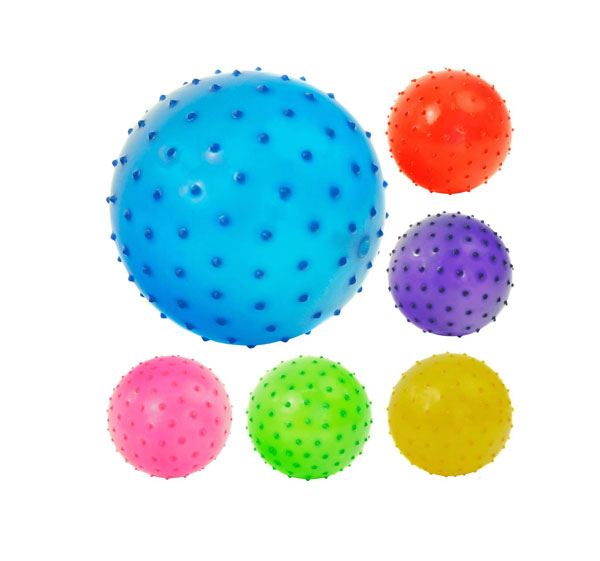 мяч пластизоль ежик 18 см 60 г 4 цвета (12 шт/пакет) 8148