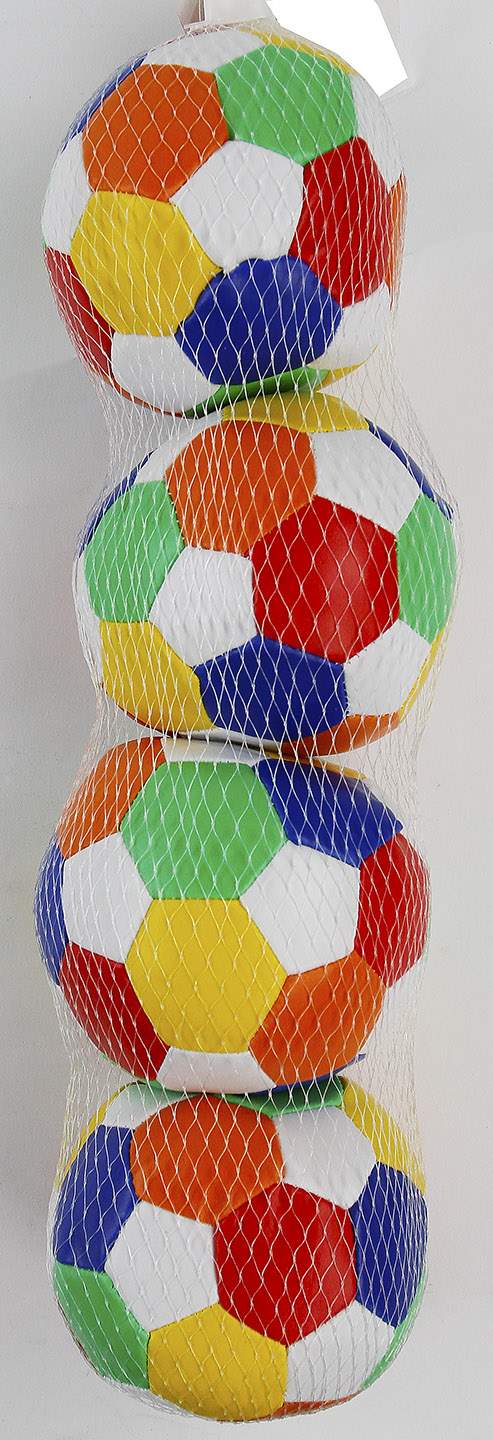 Набор мячей (мягкие) 4 шт  в сетке 20094D1 38*10*10