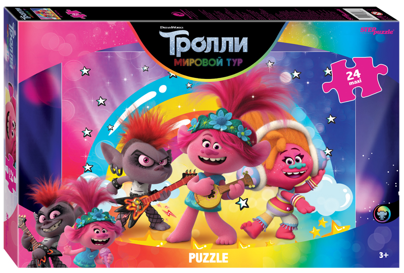 Мозаика "puzzle" maxi 24 "Trolls - 2. POP Life" (DreamWorks) 90067