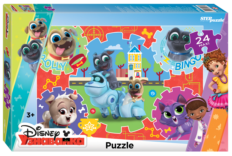 Мозаика "puzzle" maxi 24 "Дружные мопсы" (DisneyJunior) 90075