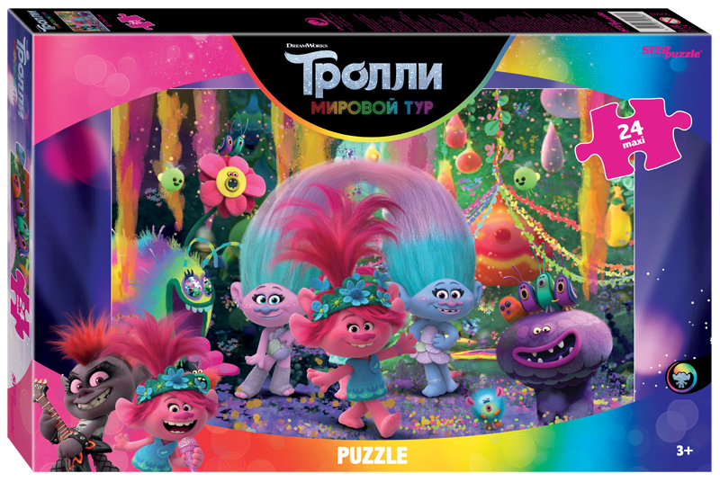 Мозаика "puzzle" maxi 24 "Trolls - 2. Music is Life" (DreamWorks) 90069
