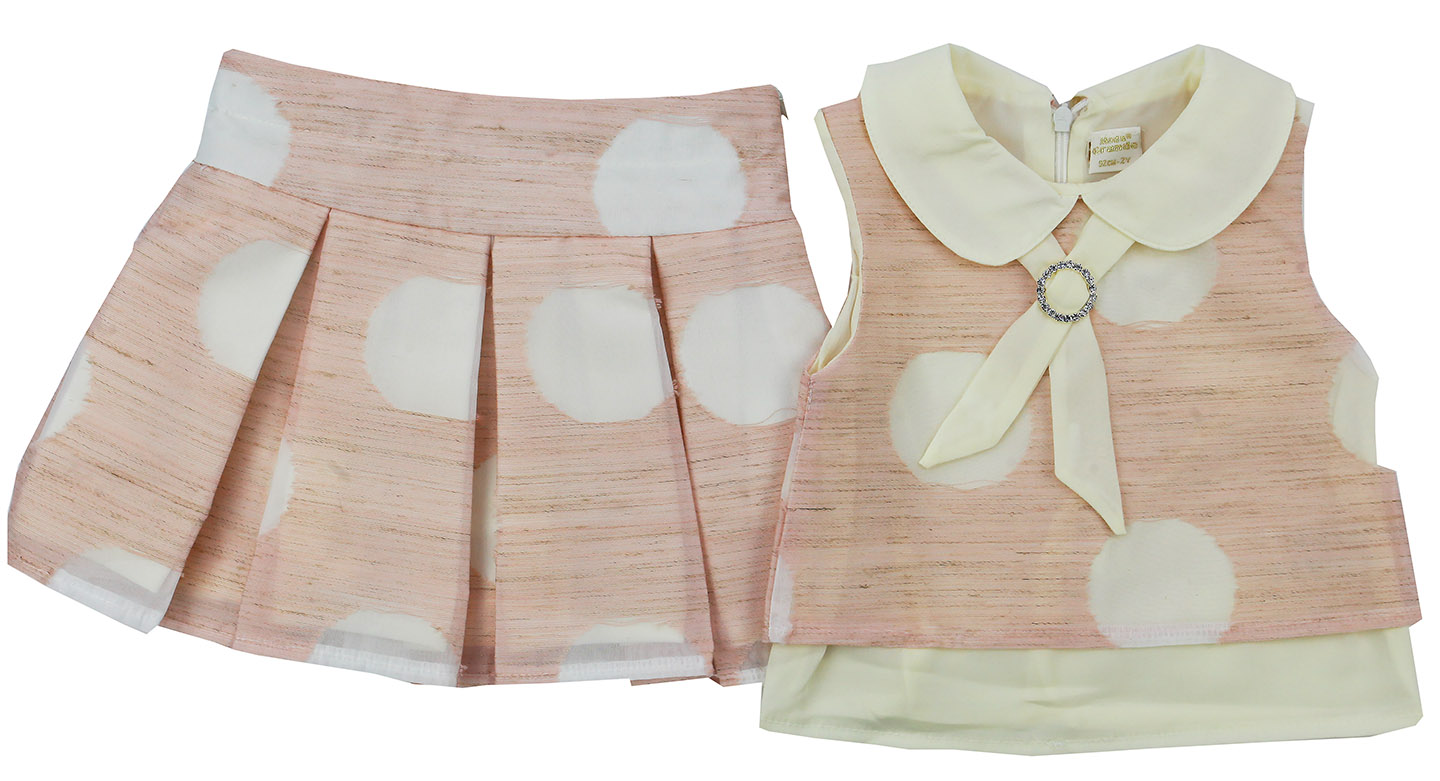1914 Комплект ДД блузка+юбка (Р-р:2;Цв.:Розовый;Возраст: ;Рост: )