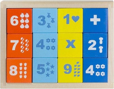 КБМ 1201 Кубики "Математика" (20) КБМ1201