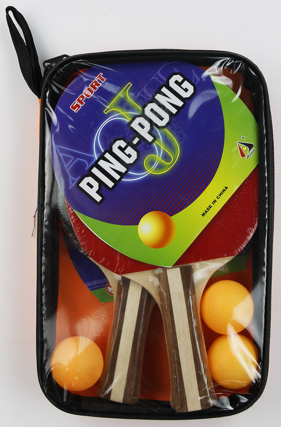 Пинг-Понг 2 ракетки, 3 шарика, в чехле AJ2150PP 17*4*27
