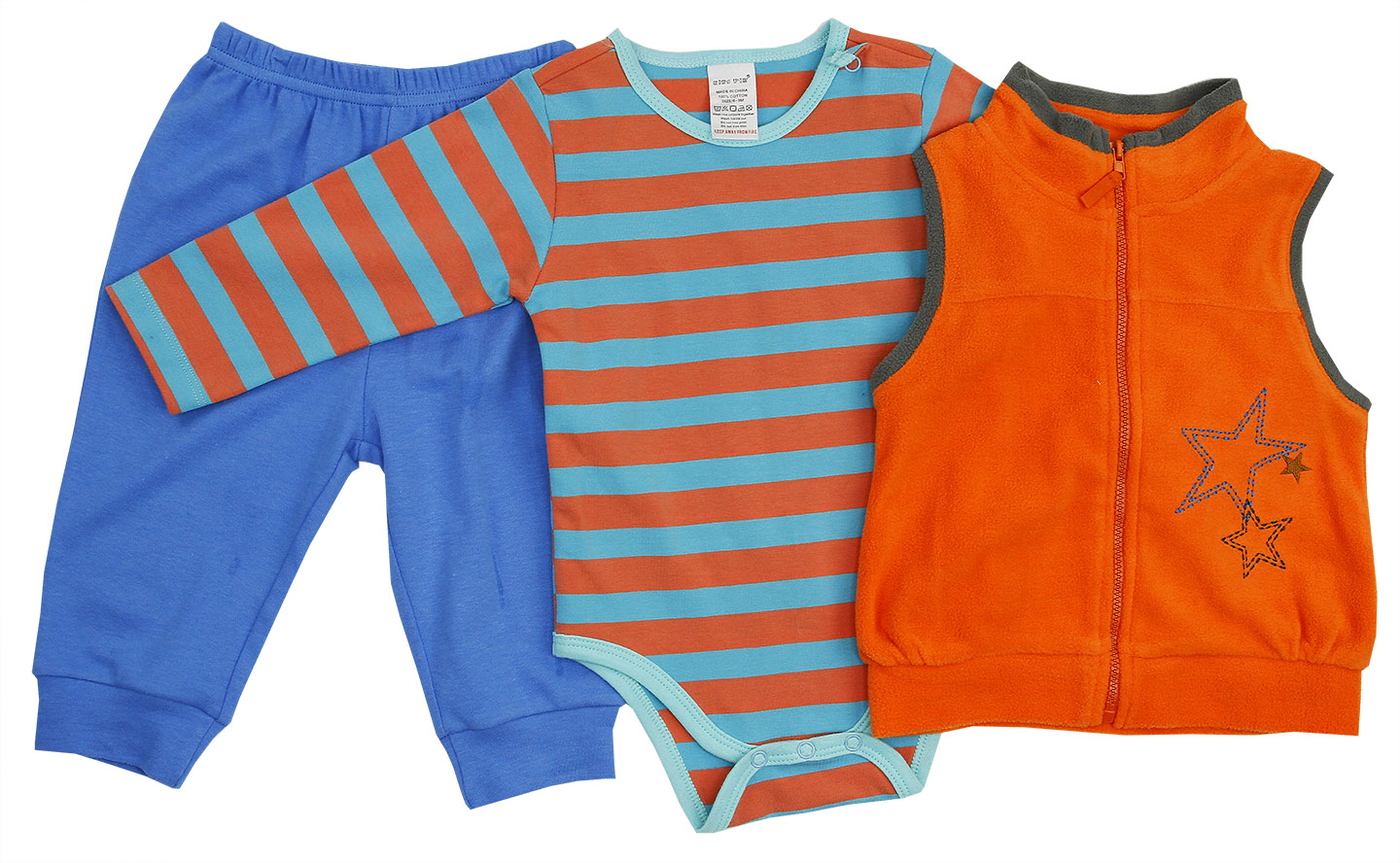 6353 Комплект детской одежды 3 пр. ДМ (Р-р: 3-6; Цв.: Оранжевый; Возраст: ; Рост: )