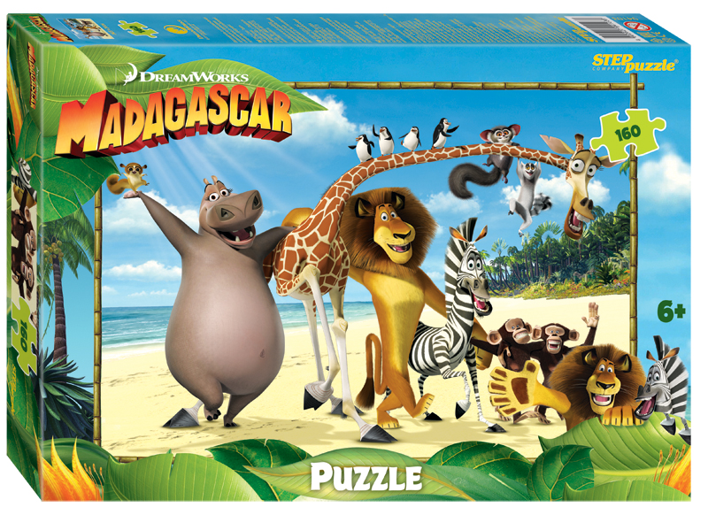 Мозаика "puzzle" 160 "Мадагаскар - 3" (DreamWorks, Мульти) 94103