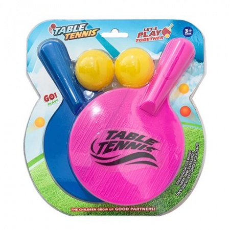 Набор для настольного тенниса (2 деревянных ракетки 20см + шарики)