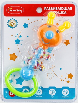 ТМ "Smart Baby" Развивающая игрушка "Гусеница", на блистере 21,5х16,5х4 см JB0333380