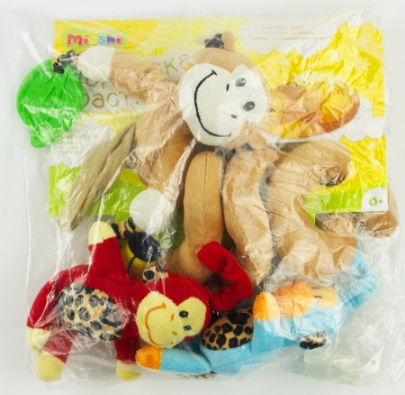 Игрушка подвеска на кроватку Mioshi "Весёлые обезьянки" (50 см) MIO0302-035