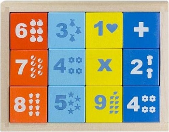 КБМ 1201 Кубики "Математика" (20) КБМ1201